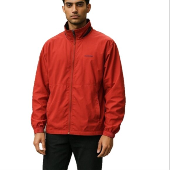 Cutter and Buck Men's Jacket Size XLarge Red Golf Windbreaker Rain Jacket - Picture 4 of 14